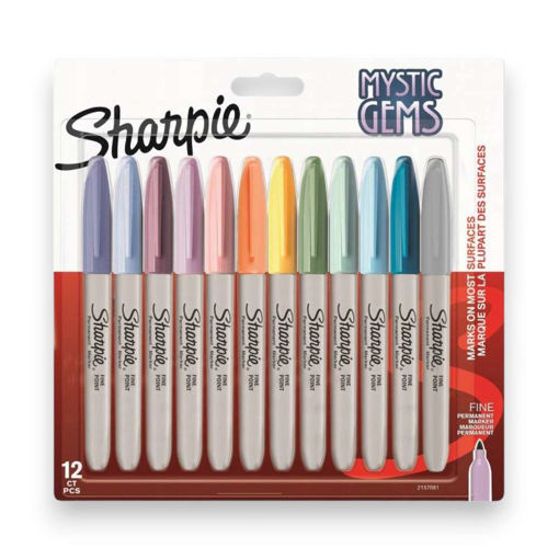 Picture of SHARPIE FINE MYSTIC GEMS PERMANENT MARKERS - 12 PACK